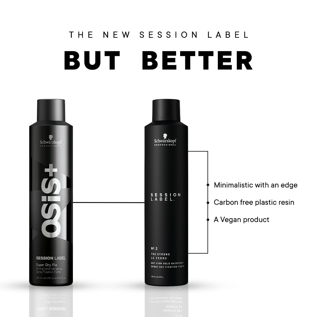 Schwarzkopf Professional Session Label Strong Hold Hair Spray for Men Women | Long-Lasting, Weightless Hold & Anti-Frizz Finish for All Hair Types | Professional Hair Styling & Care - 300 ML - Image 4