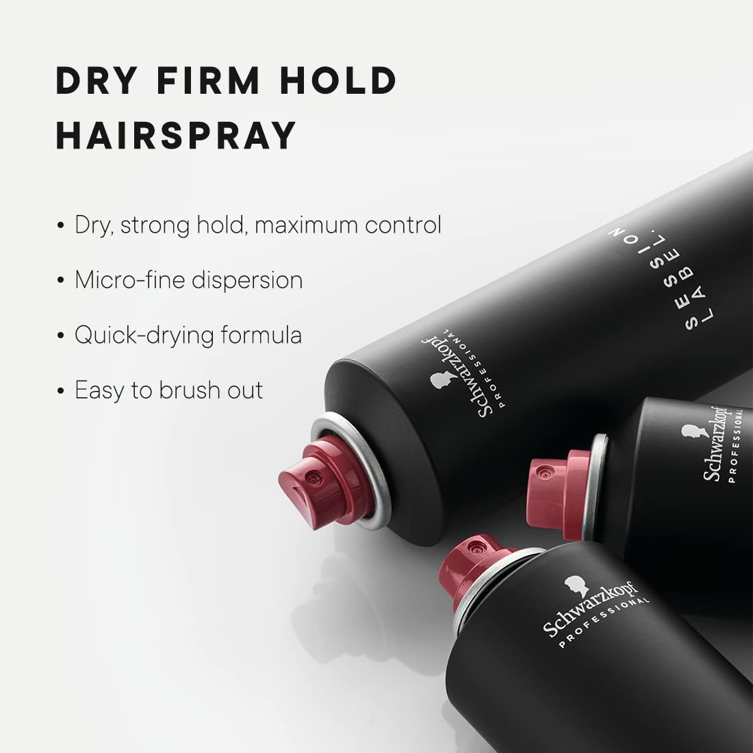 Schwarzkopf Professional Session Label Strong Hold Hair Spray for Men Women | Long-Lasting, Weightless Hold & Anti-Frizz Finish for All Hair Types | Professional Hair Styling & Care - 300 ML - Image 5