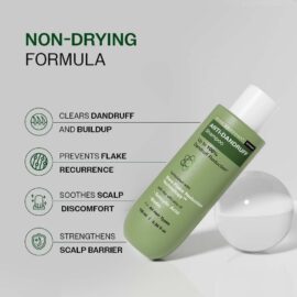 Bare Anatomy Anti-Dandruff Shampoo | Up To 100% Dandruff Reduction | ZPTO-Free | pH 5.3 | Salicylic Acid, Piroctone Olamine & Biotin | Non-Drying Formula | For Strong, Smooth Hair | Unisex | 100 ml