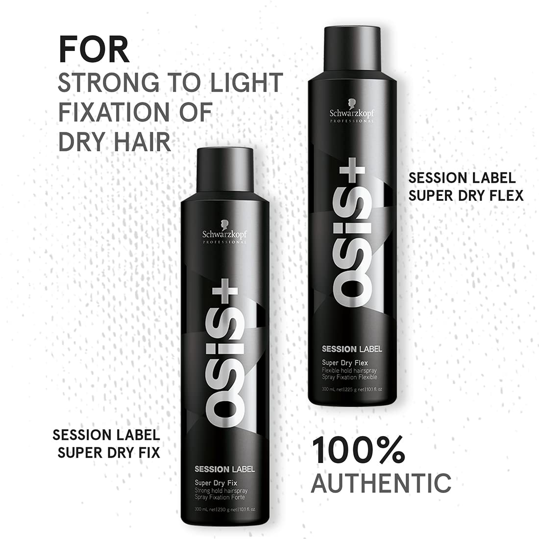 Schwarzkopf Professional Session Label Strong Hold Hair Spray for Men Women | Long-Lasting, Weightless Hold & Anti-Frizz Finish for All Hair Types | Professional Hair Styling & Care - 300 ML