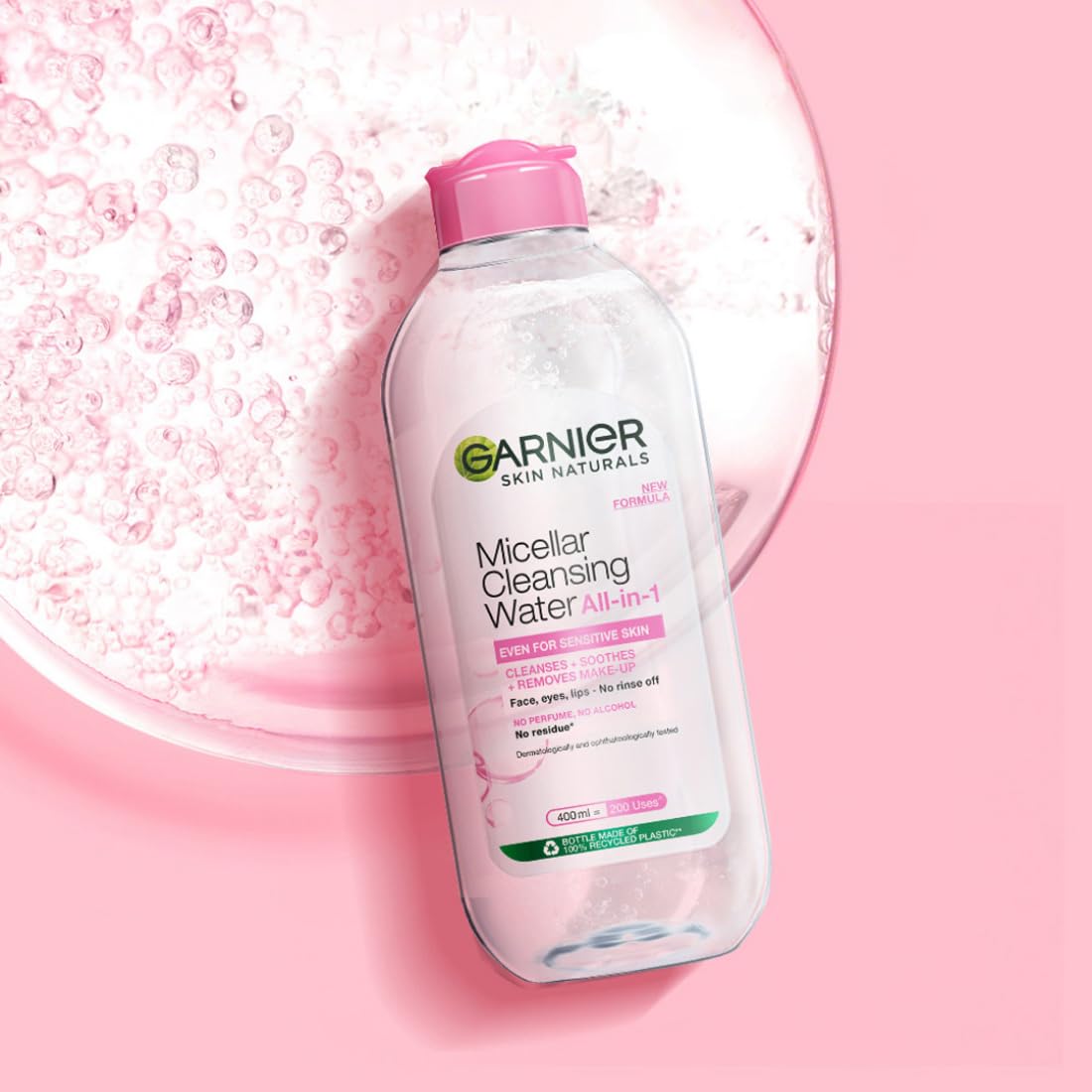 Garnier Skin Naturals, Cleansing Water, Hydrating & Soothing, Micellar Cleansing Water, 125 ml - Image 3