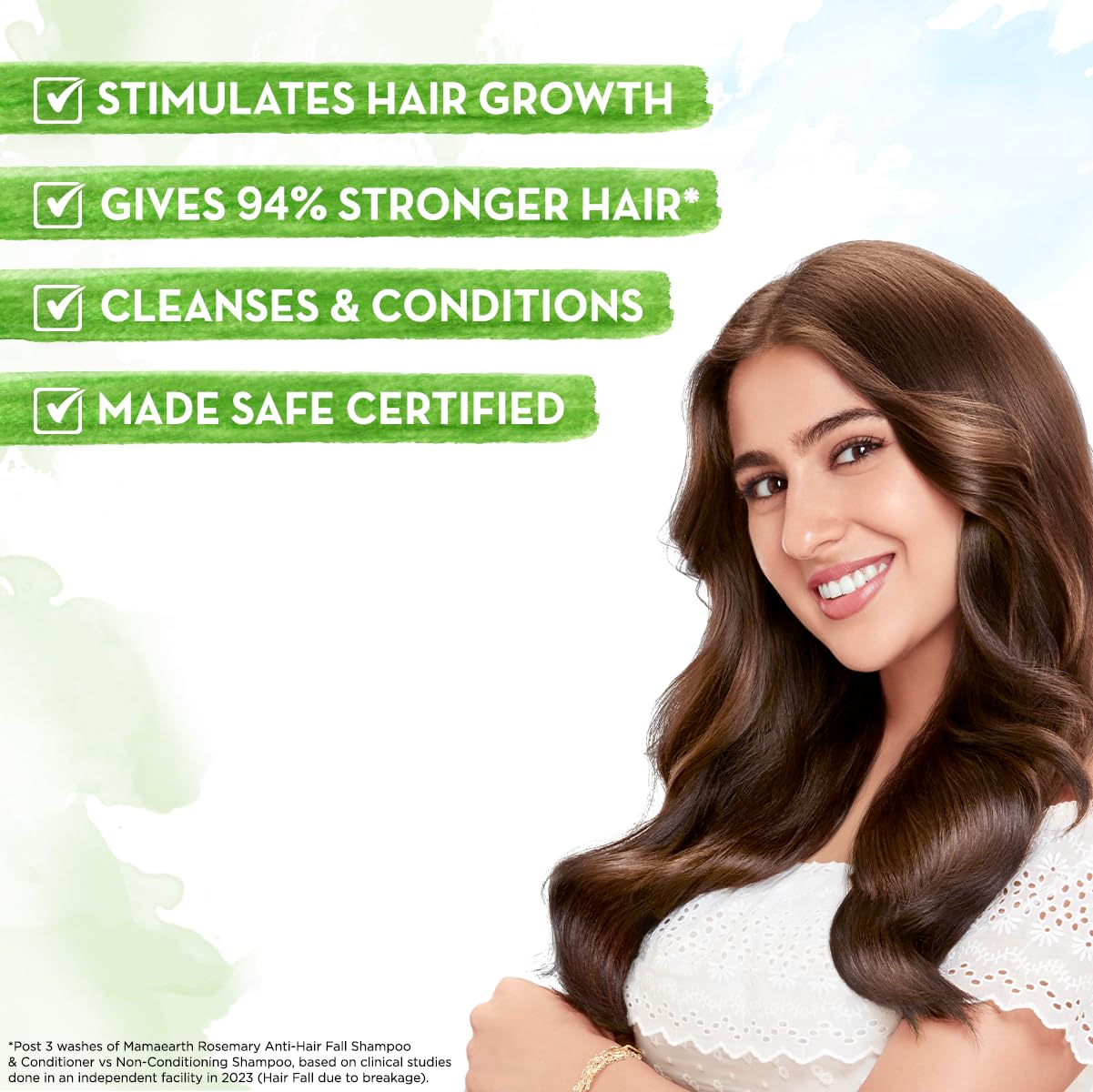 Mamaearth Rosemary Hair Fall Control Kit | Gives up to 94% Stronger Hair | Up to 93% Less Hair Fall | Made Safe Certified | For Men & Women | 650 ml - Image 3