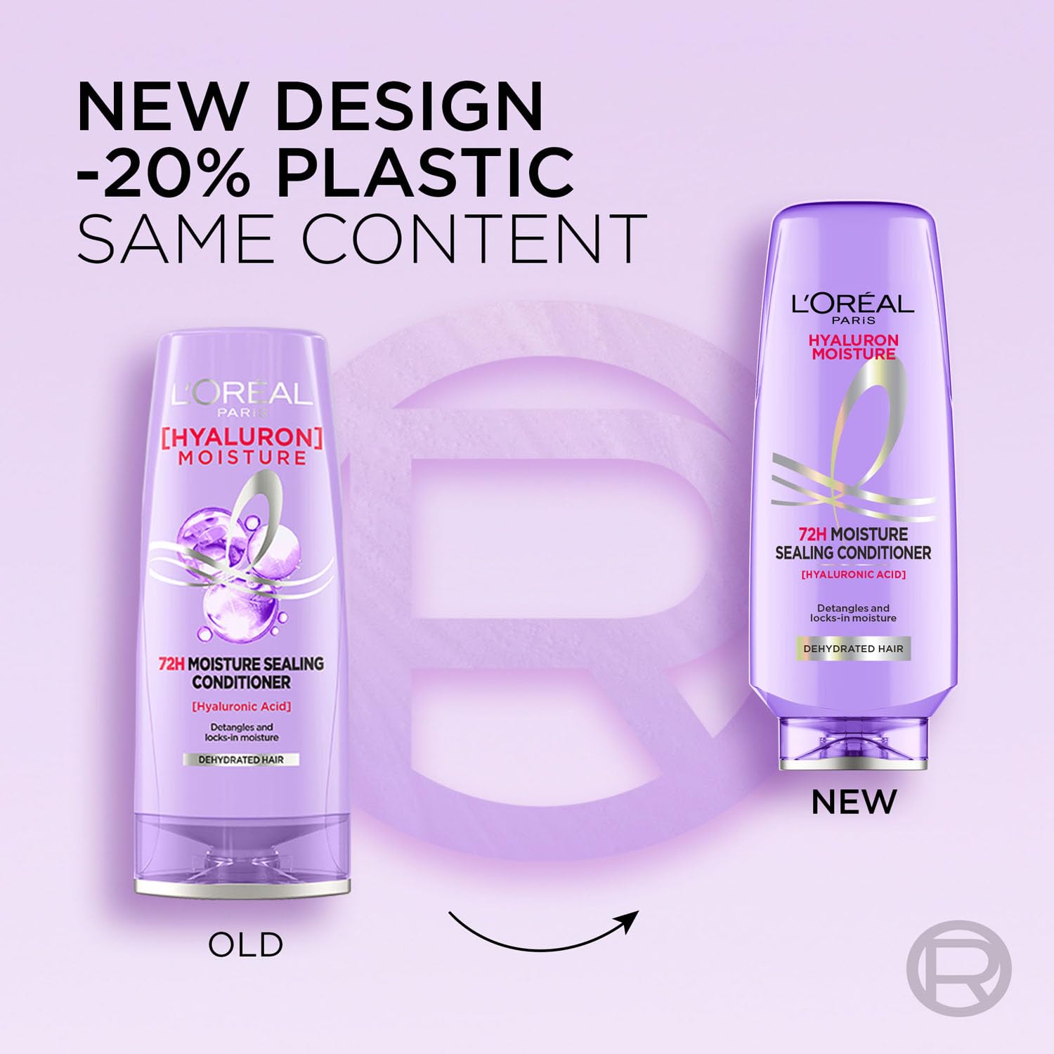 L'Oreal Paris Fresh Hyaluron Moisture 72HR Moisture Sealing Conditioner Powered By Hyaluronic Acid, For Frizz-Free, Hydrated And Bouncy Hair Full Of Life For All Hair Types | 175 Millilitres - Image 4