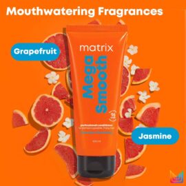 MATRIX Mega Smooth Conditioner with Shea Butter and Ceramides for Frizzy Hair |Max Smoothness for 4 Days | | Used by 1 Lakh Hairstylists*| For All Hair Types | Paraben Free, 100ml