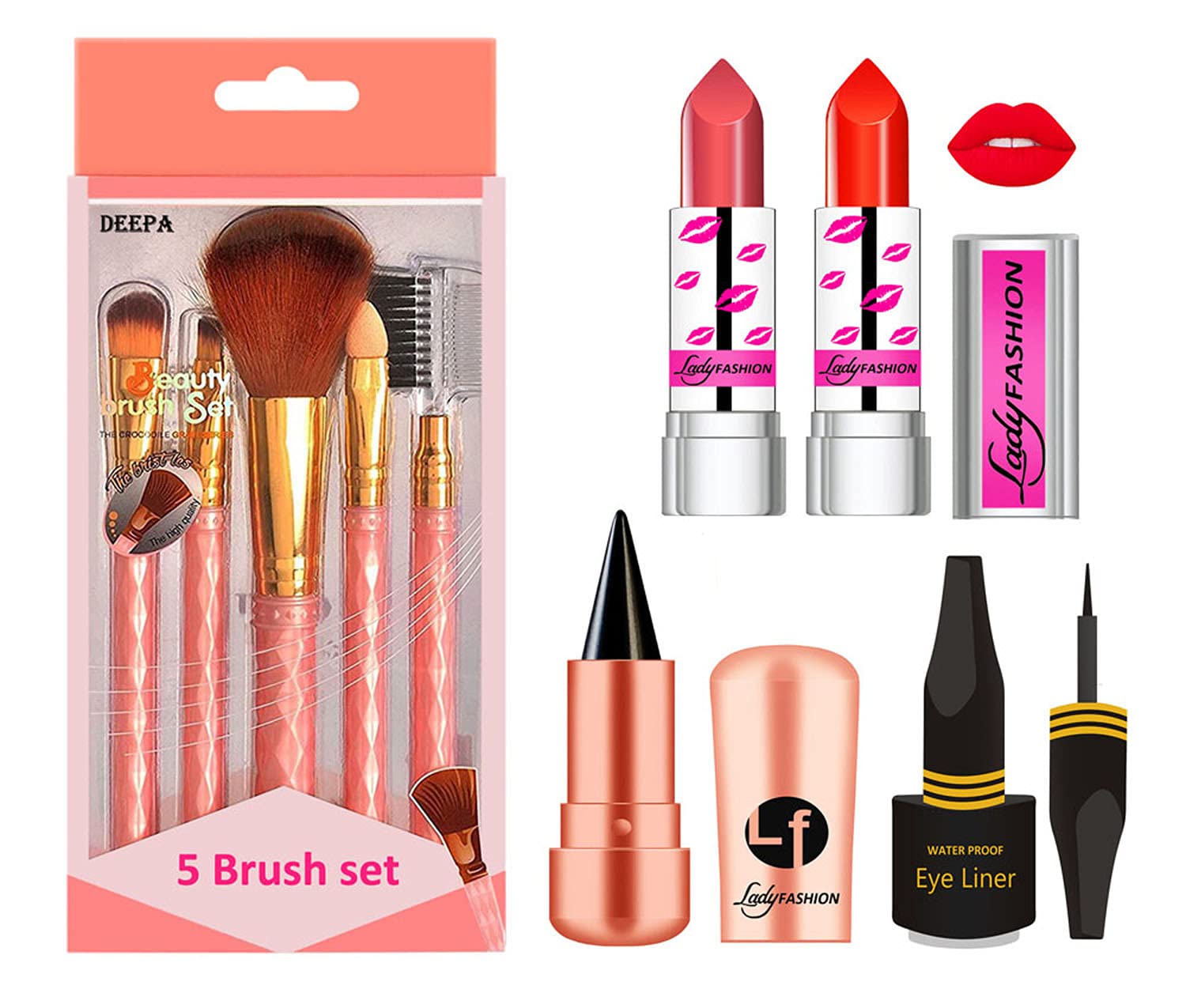 HD FASHION Combo Set All in One Daily Use Makeup Kit for Women and Girls| Beauty routine| Beauty enhancement| Beauty Kit C2LMKT40 - Image 3