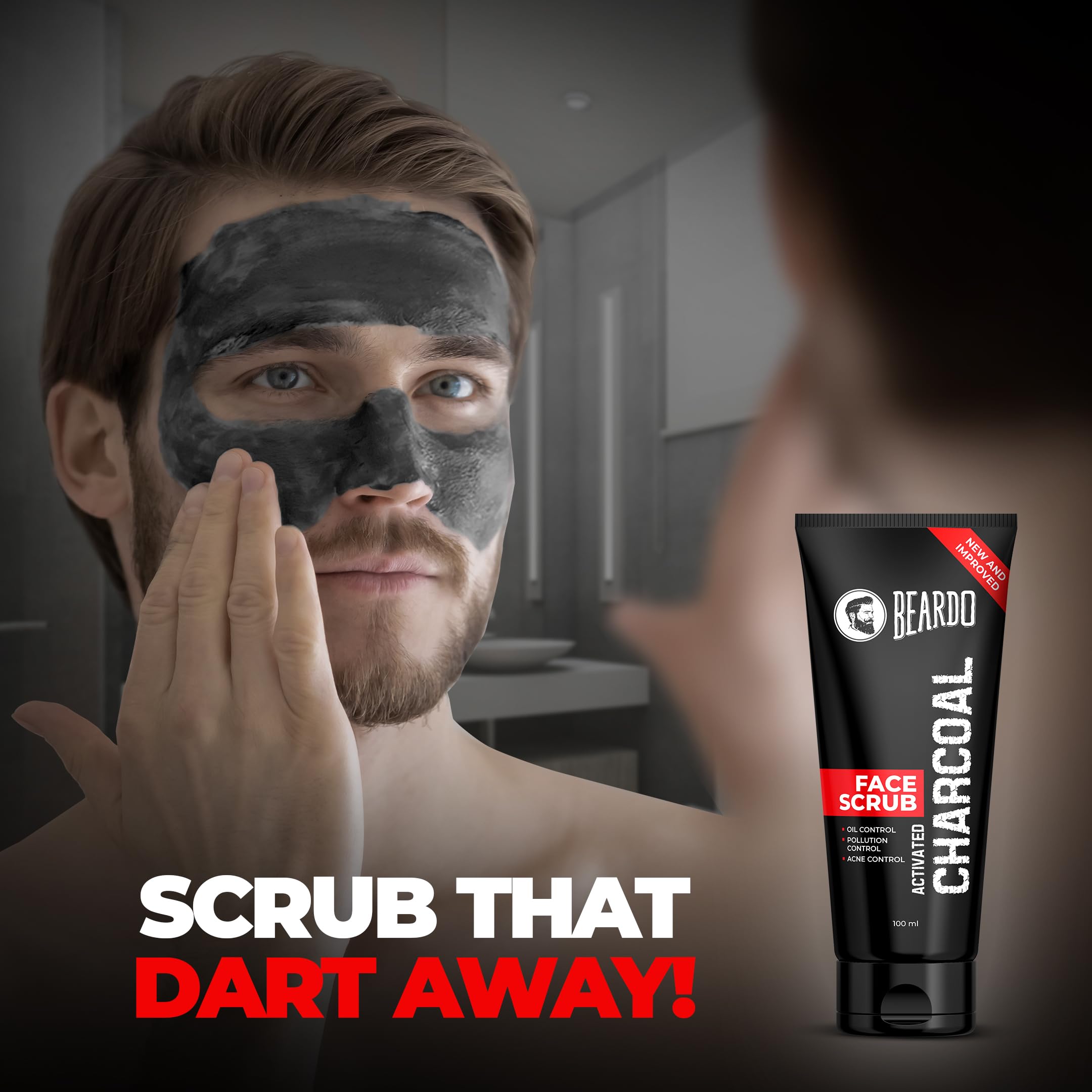 Beardo Charcoal 4-in-1 Giftset for Men | Complete Face & Body kit, pack of 4 (Facewash, Peel-off mask, Scrub, Soap) | Gift For Men | Gift for Husband - Image 9