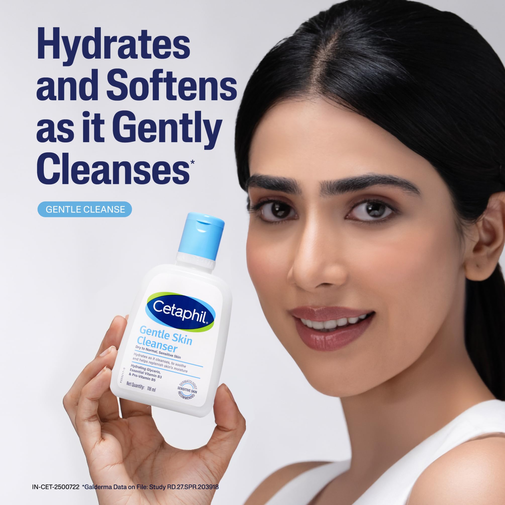 Cetaphil Gentle Skin Hydrating Face Wash 118ml, Paraben Free, Sulphate-Free Gentle Skin Hydrating Cleanser with Niacinamide, Vitamin B5 for Dry to Normal, Sensitive Skin - Image 8